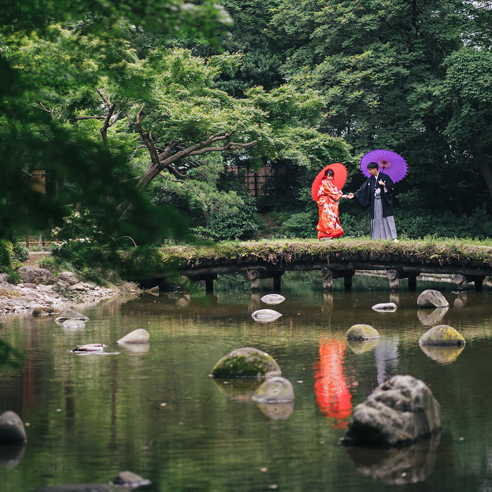 小石川後樂園東京婚紗攝影[在日本拍攝婚紗照]La-vie Photography