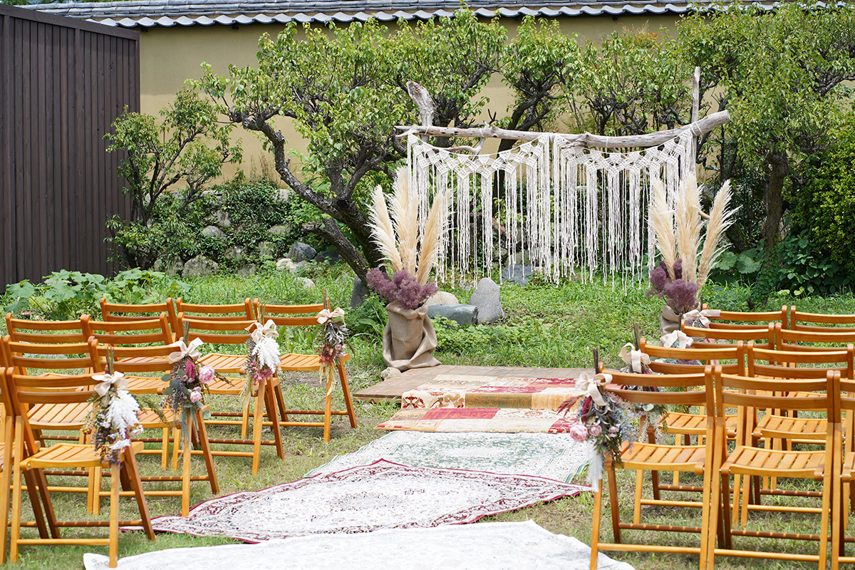 花園婚禮佈置